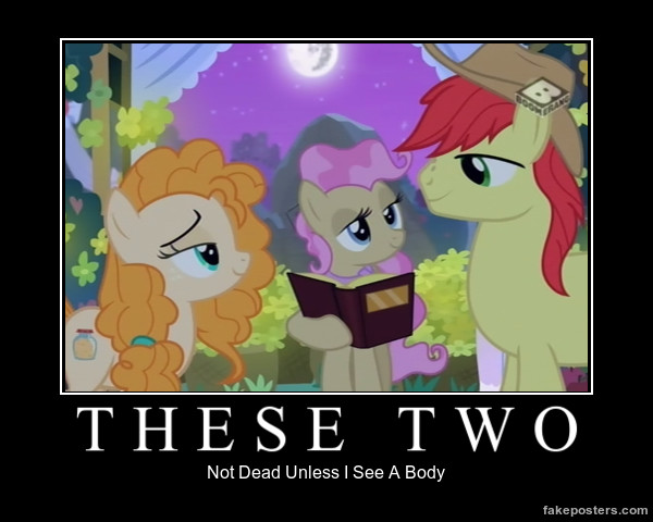 Size: 600x480 | Tagged: safe, derpibooru import, edit, edited screencap, screencap, bright mac, mayor mare, pear butter, pony, the perfect pear, book, brightbutter, demotivational poster, denial, female, lidded eyes, looking at each other, male, mare in the moon, marriage, meme, moon, night, non-dyed mayor, shipping, straight, wedding, younger