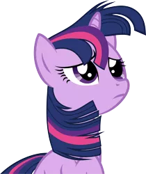 Size: 3000x3572 | Tagged: safe, artist:lekadema, derpibooru import, twilight sparkle, pony, unicorn, the crystal empire, .svg available, female, mare, simple background, solo, the failure song, transparent background, vector, windswept mane