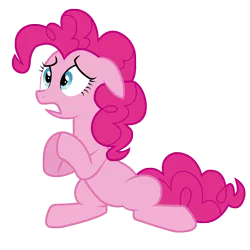 Size: 4000x4000 | Tagged: safe, artist:thardusi, derpibooru import, pinkie pie, earth pony, pony, a friend in deed, female, mare, simple background, solo, spread legs, spreading, transparent background, vector, vector trace