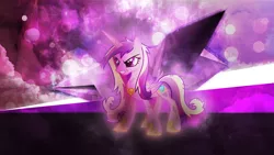 Size: 3840x2160 | Tagged: 4k, angry, artist:game-beatx14, artist:givralix, derpibooru import, edit, princess cadance, safe, solo, wallpaper, wallpaper edit