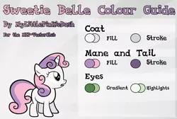 Size: 4460x3000 | Tagged: safe, artist:atmospark, derpibooru import, sweetie belle, pony, .psd available, absurd resolution, reference sheet, solo