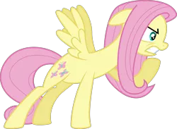 Size: 3886x2838 | Tagged: safe, artist:cobaltshade98, derpibooru import, fluttershy, pegasus, pony, magic duel, female, mare, simple background, solo, transparent background, vector