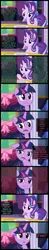 Size: 1000x5060 | Tagged: absurd resolution, alicorn, bow, curtains, derpibooru import, dialogue, dining room, discussion, edit, edited screencap, fork, friendship, headcanon, knife, mountain, mural, no second prances, pillar, plate, ribbon, safe, screencap, screencap comic, silverware, spoon, starlight glimmer, table, talking, text, theory, twilight's castle, twilight sparkle, twilight sparkle (alicorn), wall of text