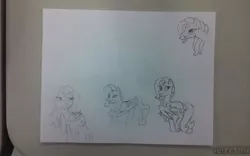 Size: 736x460 | Tagged: safe, artist:rainboom-dash, derpibooru import, star catcher, pony, practice, sketch, sketch dump, solo, traditional art