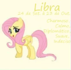 Size: 332x327 | Tagged: safe, artist:funfunland22, derpibooru import, fluttershy, pony, libra, portuguese