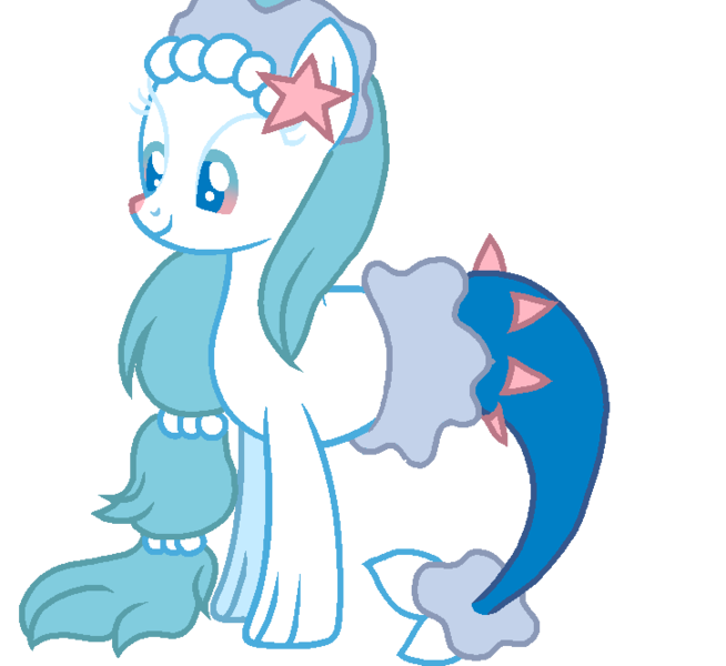 Size: 725x665 | Tagged: safe, artist:minions-and-ponies, artist:shiibases, derpibooru import, ponified, pony, base used, pokémon, primarina, simple background, transparent background