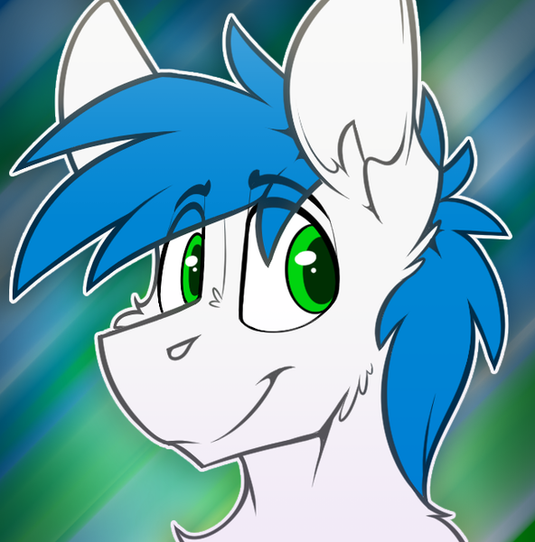 Size: 639x648 | Tagged: source needed, safe, artist:ralek, derpibooru import, oc, oc:math millien, unofficial characters only, pony, abstract background, avatar, bust, flat colors, icon, male, portrait, smiling, solo, stallion