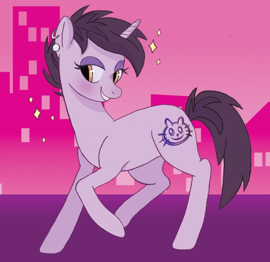 Size: 526x512 | Tagged: safe, derpibooru import, oc, ponified, pony, unicorn, convention:eqla, eqla, equestria la, katrina hadley, solo