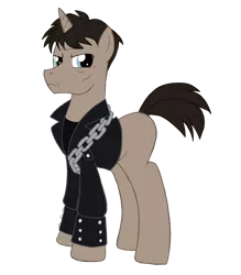 Size: 1800x2057 | Tagged: safe, artist:edcom02, artist:jmkplover, derpibooru import, ponified, pony, unicorn, clothes, ghost pony rider, ghost rider, jacket, johnny blaze, leather jacket, marvel, nicolas cage, simple background, transparent background