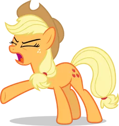 Size: 7000x7434 | Tagged: safe, artist:luckreza8, derpibooru import, applejack, earth pony, pony, honest apple, absurd resolution, cowboy hat, eyes closed, female, hat, mare, simple background, solo, stetson, transparent background