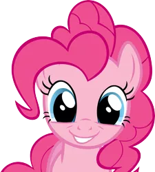 Size: 3603x4000 | Tagged: safe, artist:blindcavesalamander, derpibooru import, pinkie pie, earth pony, pony, female, high res, mare, simple background, smiling, solo, transparent background, vector