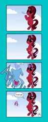 Size: 2714x6935 | Tagged: semi-grimdark, artist:pony4koma, derpibooru import, starlight glimmer, trixie, pony, all bottled up, absorption, absurd resolution, anger magic, clone, comic, cup, dragon ball z, eating, evil, fetish, glowing horn, happy, implied death, inanimate tf, irony, levitation, magic, majin buu, self-levitation, teacup, teacupified, telekinesis, transformation, trixie teacup, vore