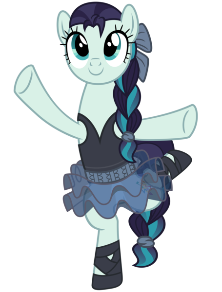 Size: 2200x2900 | Tagged: safe, artist:cheezedoodle96, derpibooru import, coloratura, pony, a royal problem, .svg available, alternate hairstyle, balancing, ballerina, bow, braid, braided ponytail, braided tail, clothes, colorina, female, mare, ponytail, see-through, see-through skirt, simple background, skirt, solo, svg, transparent background, tutu, twilarina, vector