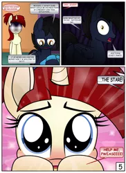 Size: 4000x5497 | Tagged: safe, artist:pananovich, derpibooru import, oc, oc:shadowmoon, oc:silver draw, unofficial characters only, pegasus, pony, unicorn, comic:b.d.s.m., absurd resolution, adorable face, comic, cute, dialogue, puppy dog eyes, shadraw, stare, the stare