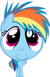 Size: 5000x7751 | Tagged: safe, artist:uxyd, derpibooru import, rainbow dash, pegasus, pony, fluttershy leans in, .svg available, absurd resolution, cute, female, fisheye lens, looking at you, mare, simple background, smiling, solo, transparent background, vector