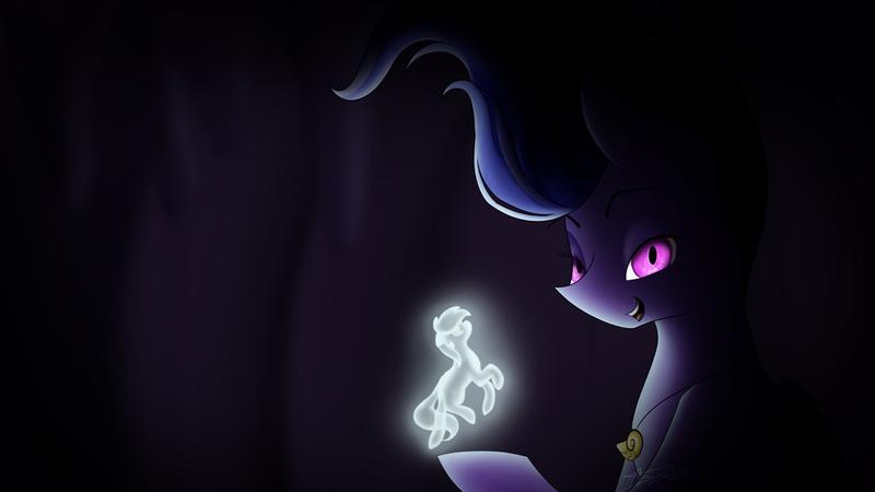 Size: 1024x576 | Tagged: safe, artist:mindlesssketching, derpibooru import, oc, oc:skypaw, pegasus, pony, crossover, female, jewelry, mare, necklace, poor unfortunate souls, the little mermaid, ursula