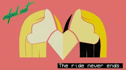 Size: 1339x746 | Tagged: safe, derpibooru import, oc, oc:aryanne, oc:leslie fair, unofficial characters only, pony, /mlpol/, anarcho-capitalism, retro, the ride never ends