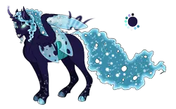 Size: 1300x800 | Tagged: artist:bijutsuyoukai, changeling, changeling oc, derpibooru import, female, hybrid, oc, oc:dreamfly, offspring, parent:queen chrysalis, parents:tantalis, parent:tantabus, safe, simple background, solo, transparent background, unofficial characters only