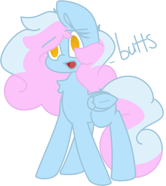 Size: 1607x1795 | Tagged: safe, artist:moonydusk, derpibooru import, oc, oc:astral knight, unofficial characters only, pegasus, pony, chest fluff, dialogue, female, meme, open mouth, simple background, solo, transparent background