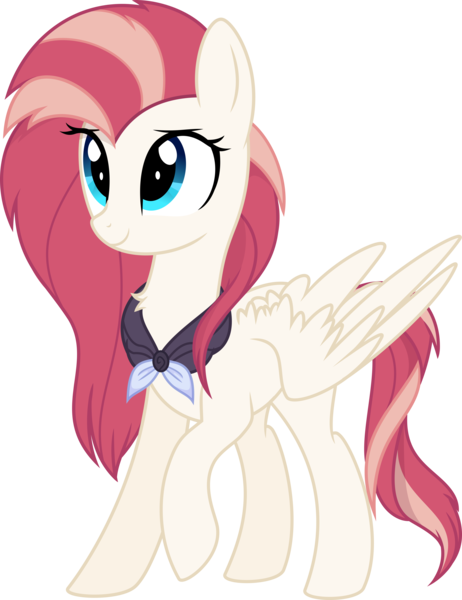 Size: 5015x6510 | Tagged: safe, artist:aureai, derpibooru import, oc, oc:aureai, unofficial characters only, pegasus, pony, .svg available, absurd resolution, chest fluff, clothes, female, happy, mare, raised hoof, simple background, smiling, solo, spread wings, transparent background, vector, wings