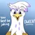 Size: 550x550 | Tagged: artist needed, safe, derpibooru import, edit, gilda, ponified, gryphon, pony, bugs bunny, cute, dweeb, female, gildadorable, happy, image, looking at you, meme, png, reaction image, smiling, solo, talking to viewer, text