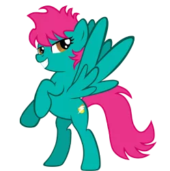 Size: 5862x5893 | Tagged: safe, artist:aborrozakale, derpibooru import, oc, oc:witty, unofficial characters only, pegasus, pony, absurd resolution, female, mare, rearing, simple background, solo, transparent background, vector