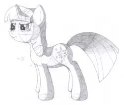 Size: 1500x1268 | Tagged: safe, artist:aafh, derpibooru import, twilight sparkle, pony, unicorn, grayscale, monochrome, scrunchy face, simple background, solo, traditional art, white background