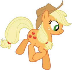 Size: 3800x3725 | Tagged: safe, artist:tomfraggle, derpibooru import, applejack, earth pony, pony, female, high res, mare, simple background, solo, transparent background, vector, walking