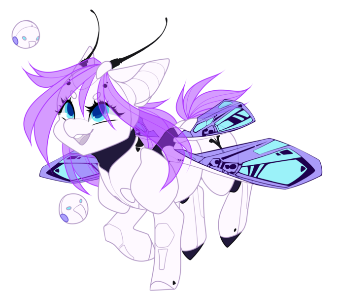 Size: 1600x1400 | Tagged: safe, artist:scaevitas, derpibooru import, oc, oc:ipsylon, unofficial characters only, original species, pony, ponymorph, robot, robot pony, cute, running, simple background, transparent background