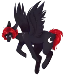 Size: 1651x1908 | Tagged: safe, artist:nightstarss, derpibooru import, oc, oc:sky dive, unofficial characters only, pegasus, pony, red and black oc, simple background, solo, transparent background