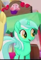 Size: 140x206 | Tagged: safe, derpibooru import, screencap, lyra heartstrings, pony, unicorn, my little pony: the movie, cropped, horn, offscreen character, smiling, solo
