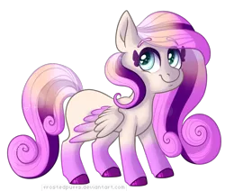 Size: 858x727 | Tagged: safe, artist:frostedpuffs, derpibooru import, oc, oc:blossom skies, unofficial characters only, pegasus, pony, colored wings, colored wingtips, female, mare, simple background, solo, transparent background