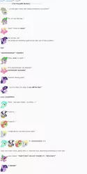 Size: 851x1697 | Tagged: artist:dziadek1990, conversation, derpibooru import, derpy hooves, dialogue, dragon, emotes, emote story, emote story:cleaning day, growth, lily, lily valley, lyra heartstrings, mind control, panic, reddit, safe, spell gone wrong, spike, teddy bear, text, tree hugger, twilight sparkle, want it need it, zecora