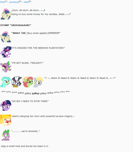 Size: 846x964 | Tagged: artist:dziadek1990, bon bon, brainwashing, buy some apples, conversation, derpibooru import, derpy hooves, dialogue, dragon, emotes, emote story, emote story:cleaning day, lyra heartstrings, panic, rampage, rapidash twilight, reddit, safe, slice of life, spike, sweetie drops, text, this will end in pain, tree hugger, twilight sparkle, want it need it, zecora