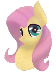 Size: 1558x2048 | Tagged: safe, artist:ashleybances, derpibooru import, fluttershy, pegasus, pony, bust, female, fluffy, mare, portrait, simple background, solo, transparent background