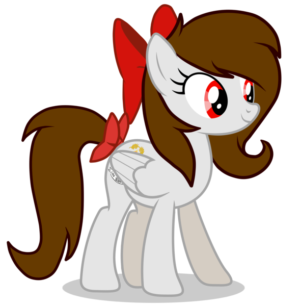 Size: 5200x5300 | Tagged: safe, artist:rsa.fim, derpibooru import, oc, oc:whisper hope, unofficial characters only, pegasus, pony, absurd resolution, bow, female, mare, mexican, red eyes, ribbon, simple background, smiling, solo, tail bow, tail wrap, transparent background, unitárium, vector