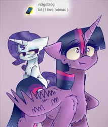 Size: 547x641 | Tagged: safe, artist:fluffyrainbowkitty, derpibooru import, rarity, twilight sparkle, twilight sparkle (alicorn), alicorn, pony, unicorn, envy, female, implied big macintosh, implied rarimac, implied shipping, implied straight, implied twimac, jealous, male, nervous, simple background, stare, suspicious, sweat