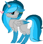 Size: 140x143 | Tagged: safe, artist:ohhoneybell, derpibooru import, oc, oc:roxy, unofficial characters only, alicorn, pony, animated, blinking, female, gif, heart, mare, pixel art, simple background, solo, transparent background