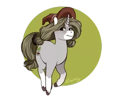 Size: 1014x810 | Tagged: safe, artist:liquorie, derpibooru import, oc, oc:minako, unofficial characters only, pony, unicorn, hat, solo, unshorn fetlocks