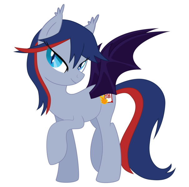 Size: 1885x1867 | Tagged: safe, artist:sevenfates, derpibooru import, oc, oc:evening script, unofficial characters only, bat pony, pony, protoss, bat wings, simple background, smiling, solo, transparent background