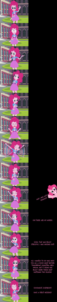 Size: 2000x10482 | Tagged: safe, artist:mlp-silver-quill, derpibooru import, pinkie pie, pony, comic:pinkie pie says goodnight, equestria girls, absurd resolution, canterlot high, comic, grin, mute, screaming, silent, smiling, yelling