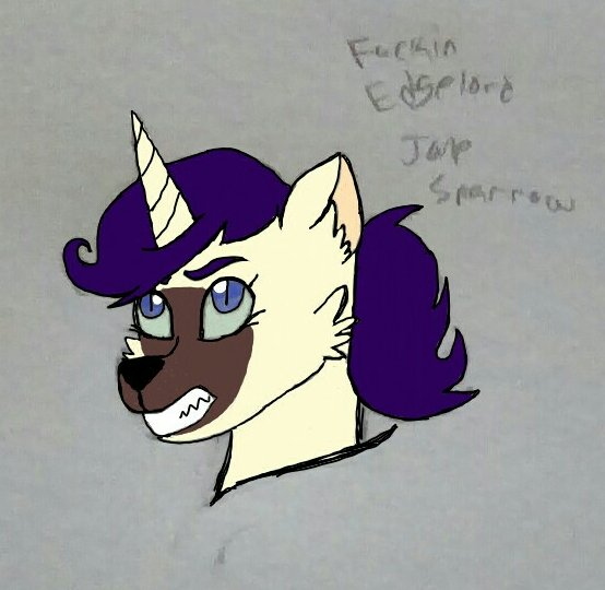 Size: 554x540 | Tagged: safe, artist:entropiclizards, derpibooru import, pony, my little pony: the movie, offspring, parent:capper, parent:rarity, parents:capperity, solo