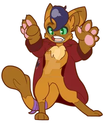 Size: 1024x1196 | Tagged: abyssinian, anthro, artist:alienkittykun, capperbetes, capper dapperpaws, cat, cute, derpibooru import, male, my little pony: the movie, safe, simple background, solo, transparent background