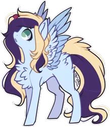 Size: 742x849 | Tagged: safe, artist:tenebristayga, derpibooru import, oc, unofficial characters only, ladybug, pegasus, pony, chest fluff, female, mare, simple background, solo, transparent background