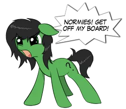 Size: 1284x1111 | Tagged: safe, artist:czaroslaw, derpibooru import, oc, oc:anonfilly, unofficial characters only, pony, angry, female, filly, normies, simple background, solo, transparent background, yelling
