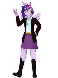 Size: 4869x6528 | Tagged: safe, artist:cornerverse, derpibooru import, rarity, twilight sparkle, twilight sparkle (alicorn), equestria girls, absurd resolution, artificial wings, augmented, female, fusion, lesbian, magic, magic wings, rarilight, shipping, simple background, transparent background, wings