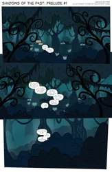 Size: 3000x4590 | Tagged: safe, artist:perfectblue97, derpibooru import, pony, comic:shadows of the past, absurd resolution, comic, crying, forest, mushroom, offscreen character, prologue, tree