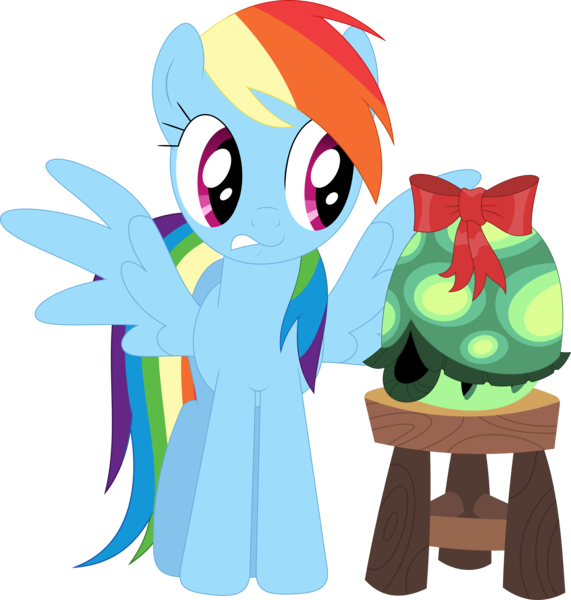 Size: 3419x3590 | Tagged: safe, artist:porygon2z, derpibooru import, rainbow dash, tank, pony, may the best pet win, simple background, transparent background, vector