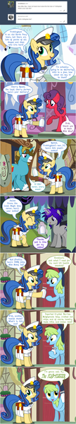 Size: 800x4461 | Tagged: safe, artist:flash equestria photography, derpibooru import, oc, oc:milky way, oc:rubick, unofficial characters only, pony, milkmare of trottingham, absurd resolution, ask, comic, crotchboobs, freckles, glowing horn, impossibly large crotchboobs, magic, milk, scrunchy face, telekinesis, tumblr