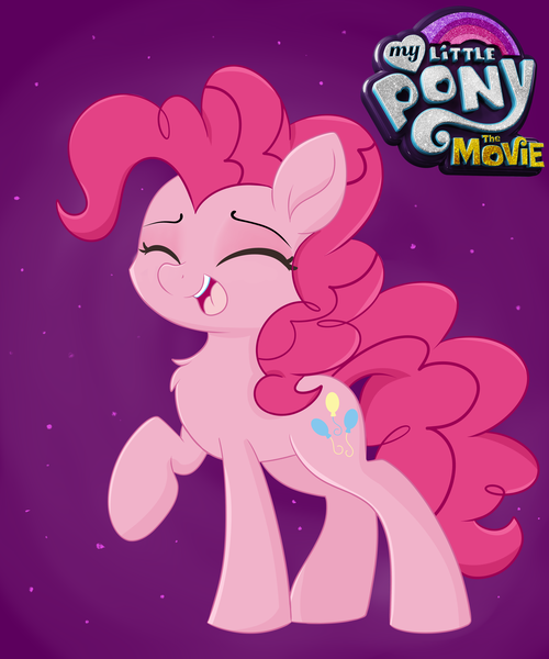 Size: 5000x6000 | Tagged: safe, artist:meowmavi, derpibooru import, pinkie pie, earth pony, pony, my little pony: the movie, absurd resolution, cute, diapinkes, eyes closed, female, mare, open mouth, smiling, solo